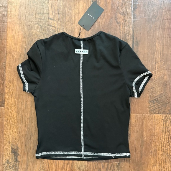 SUMWON for SHEIN fitted short sleeve top, size M, NWT - Picture 2 of 9